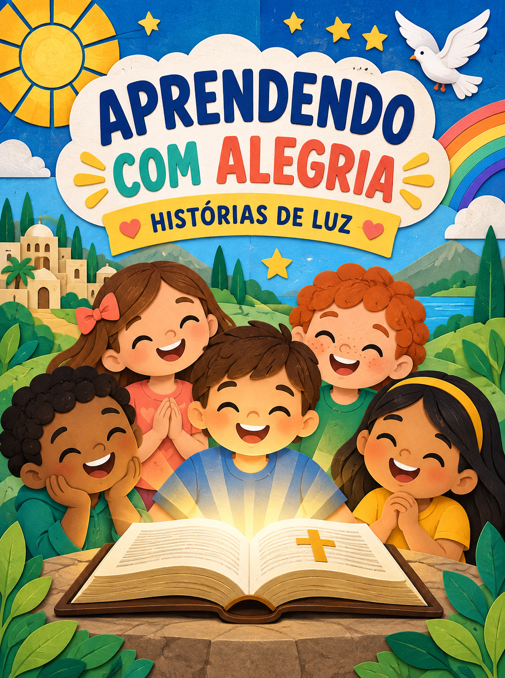 Capa do material Aprendendo com Alegria — Histórias de Luz